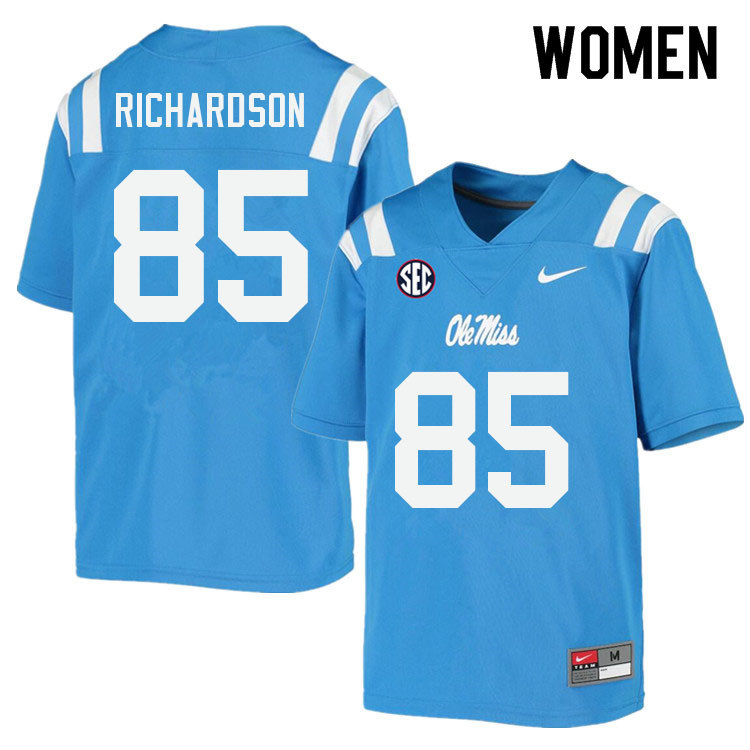 Women #85 Jamar Richardson Ole Miss Rebels College Football Jerseys Sale-Power Blue - Click Image to Close
